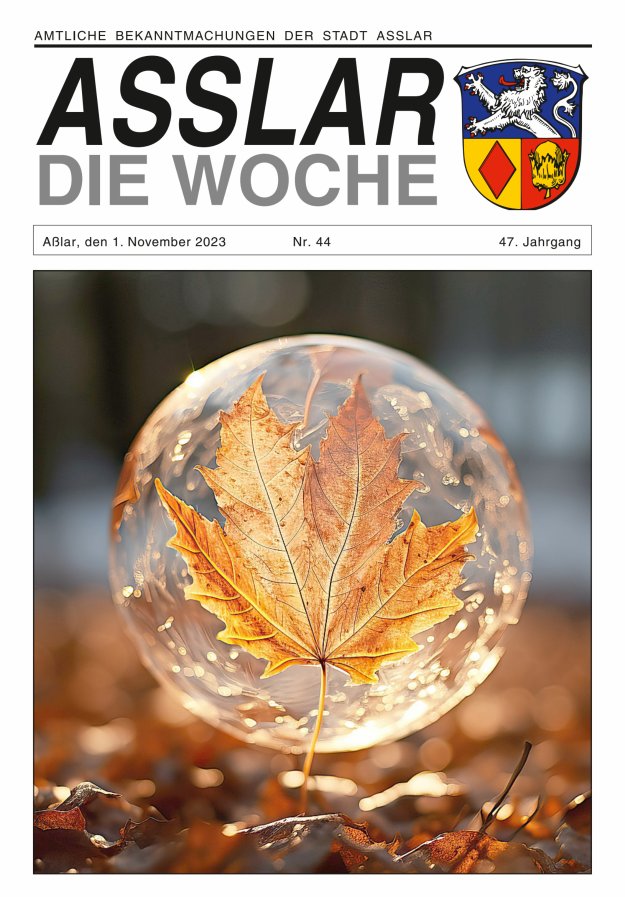 Asslar - Die Woche Titelblatt 44/2023