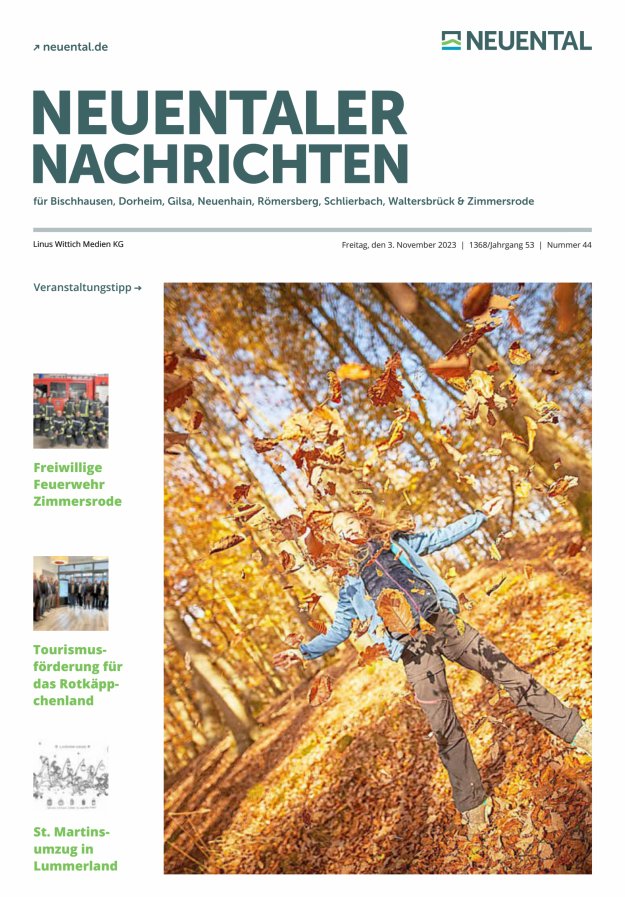 Neuentaler Nachrichten Titelblatt 44/2023