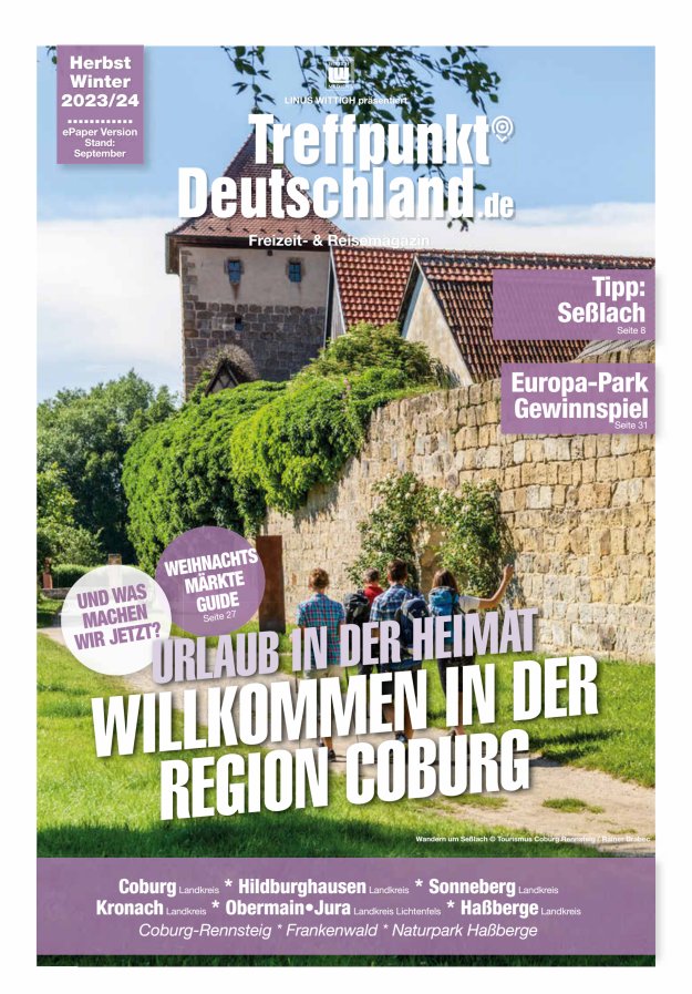 TreffpunktDeutschland Region Coburg Reisemagazin Titelblatt 02/2023