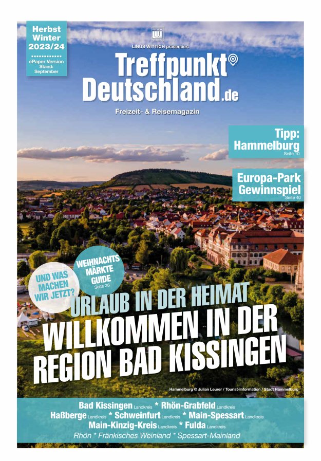 TreffpunktDeutschland Region Bad Kissingen Reisemagazin Titelblatt 02/2023