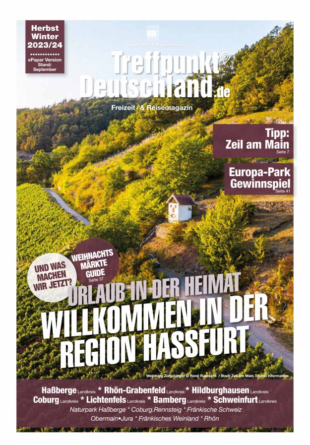 TreffpunktDeutschland Region Haßfurt Reisemagazin Titelblatt 02/2023