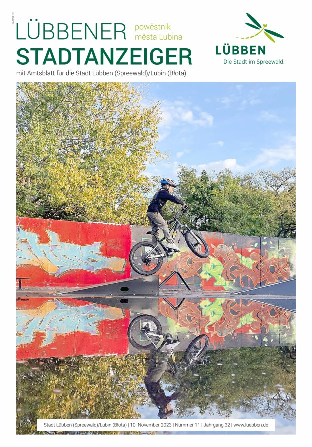 Lübbener Stadtanzeiger mit Amtsblatt für die Stadt Lübben (Spreewald) Titelblatt 11/2023