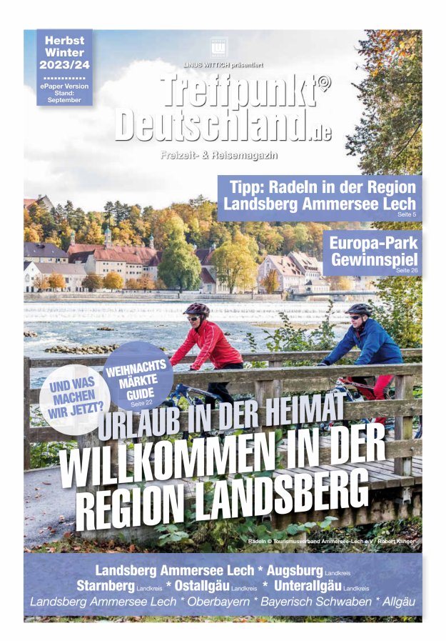 TreffpunktDeutschland Region Landsberg Reisemagazin Titelblatt 02/2023