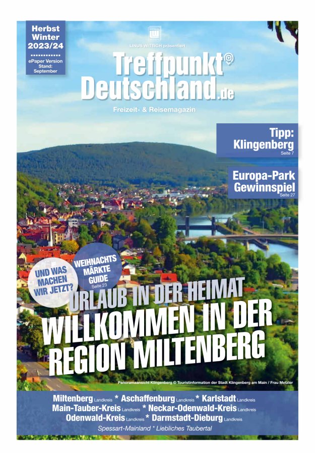 TreffpunktDeutschland Region Miltenberg Reisemagazin Titelblatt 02/2023