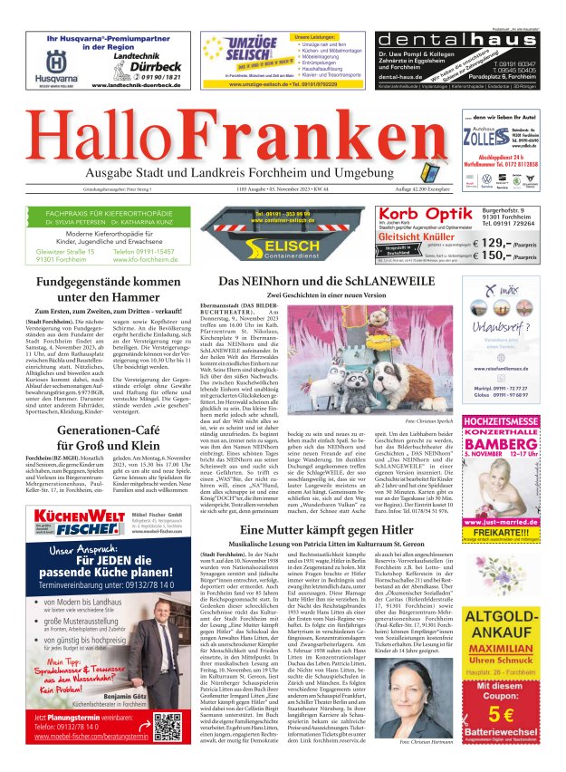 Hallo Franken Titelblatt 1185/2023