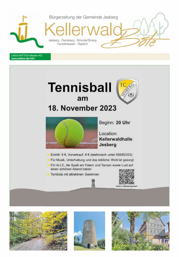 Kellerwaldbote - Bürgerzeitung der Gemeinde Jesberg Titelblatt 45/2023