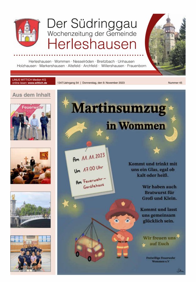 Der Südringgau Titelblatt 45/2023