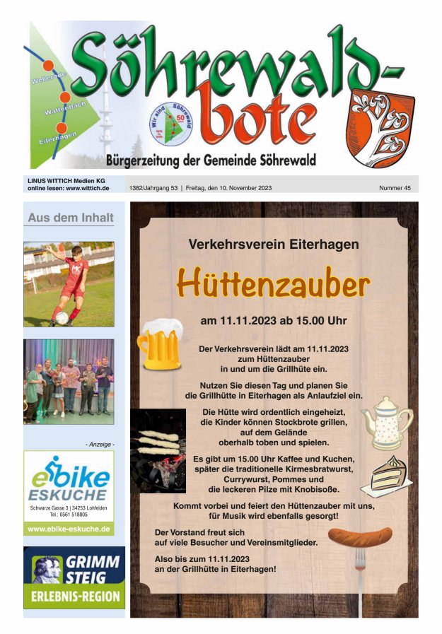Söhrewaldbote Titelblatt 45/2023