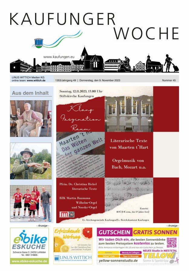 Kaufunger Woche Titelblatt 45/2023