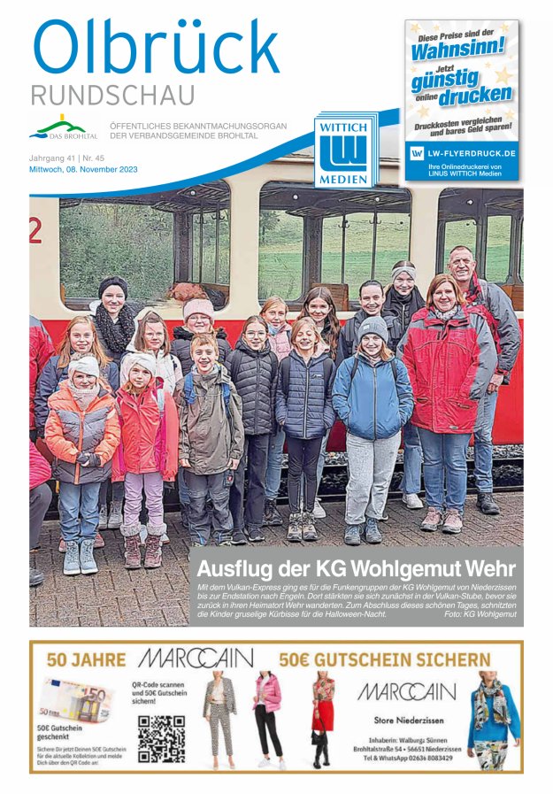 Olbrück Rundschau Titelblatt 45/2023