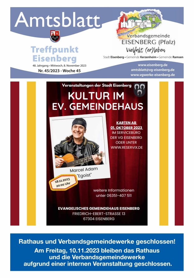 Treffpunkt Eisenberg Titelblatt 45/2023