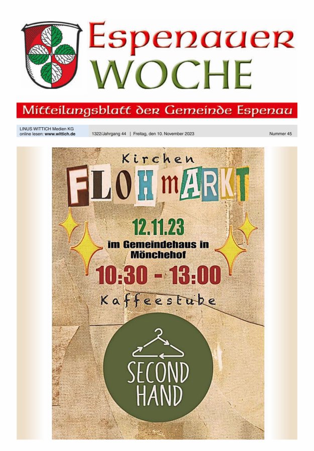 Espenauer Woche Titelblatt 45/2023