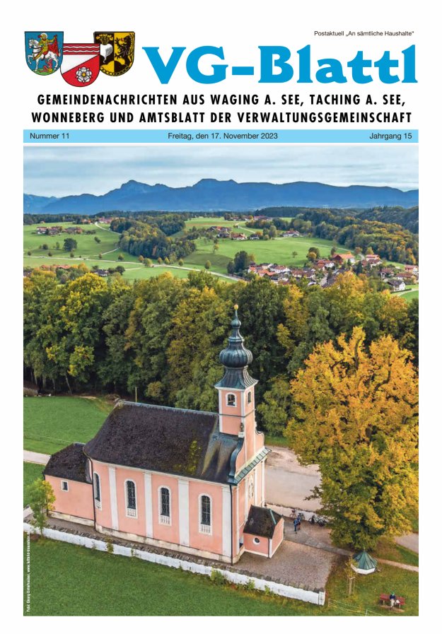 Gemeinde-Zeitung Waging a See Titelblatt 11/2023