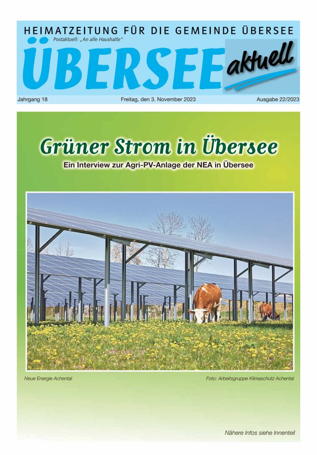 Übersee Aktuell Titelblatt 22/2023