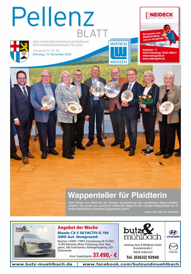 Pellenzblatt Titelblatt 46/2023