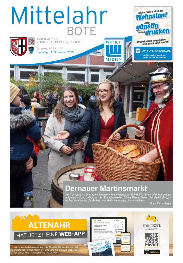 Mittelahr Bote Titelblatt 46/2023
