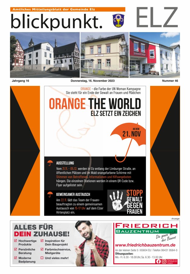 Blickpunkt Elz Titelblatt 46/2023