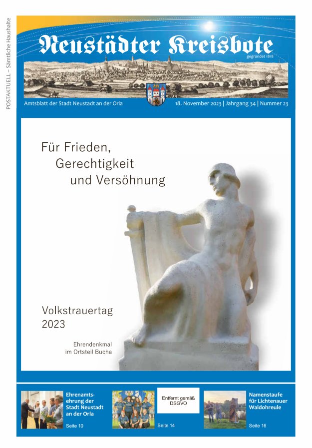 Neustädter Kreisbote Titelblatt 23/2023