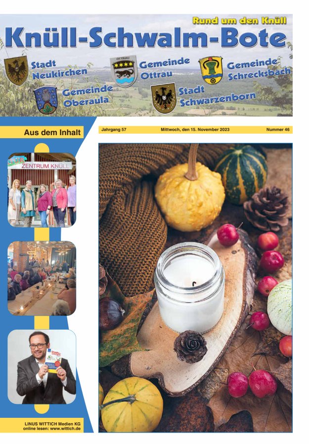 Knüll-Schwalm-Bote Titelblatt 46/2023