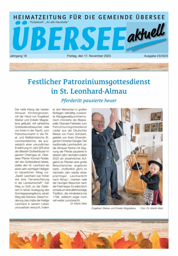 Übersee Aktuell Titelblatt 23/2023