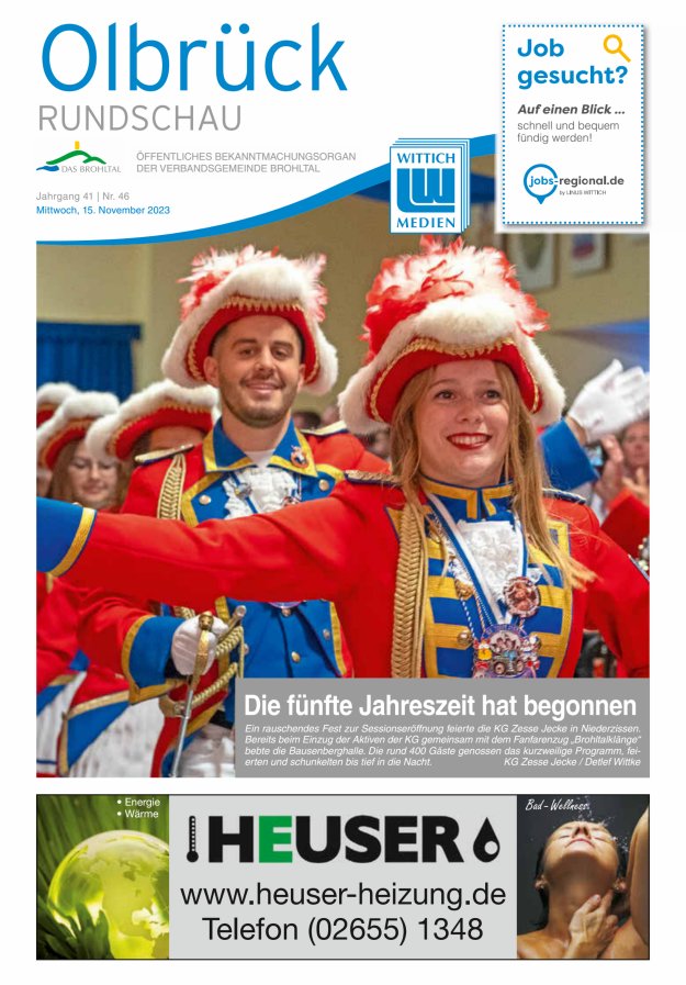 Olbrück Rundschau Titelblatt 46/2023