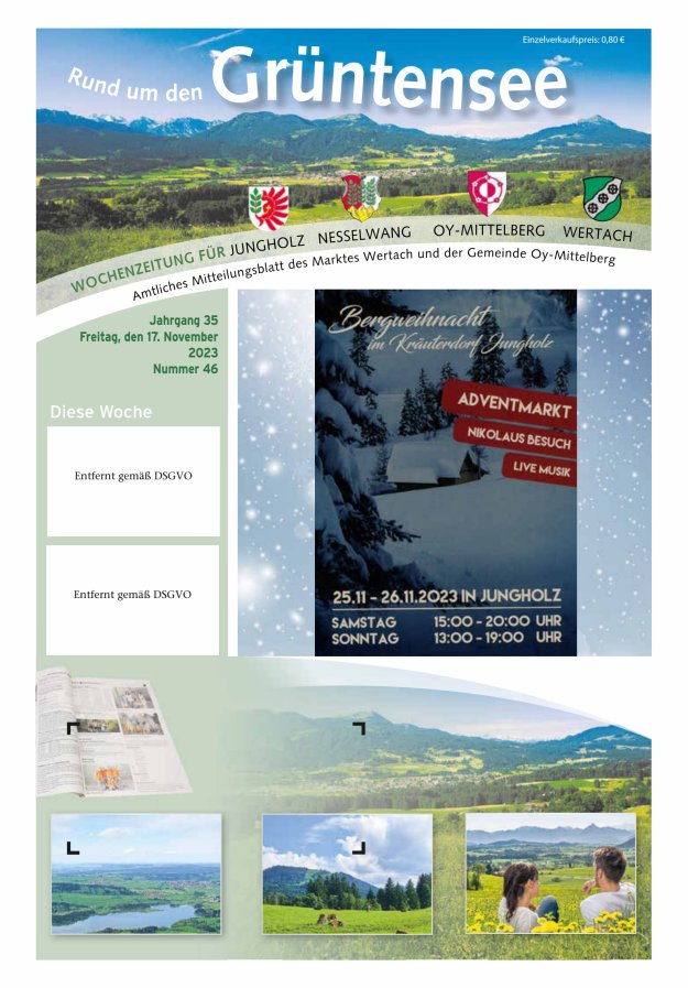 Rund um den Grüntensee Titelblatt 46/2023