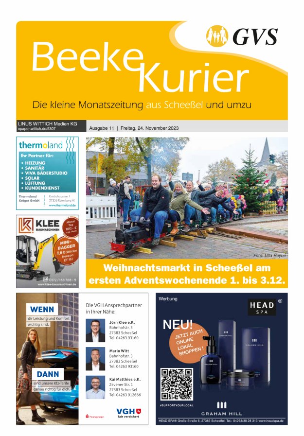 Beeke Kurier Titelblatt 11/2023