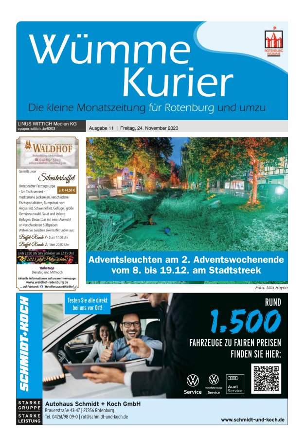 Wümme Kurier Titelblatt 11/2023