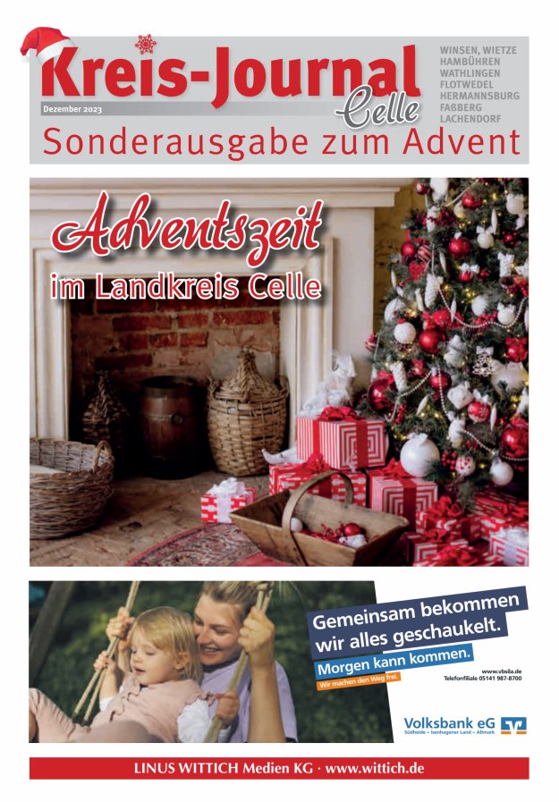 Kreisjournal Celle "Advent" Titelblatt 02/2023
