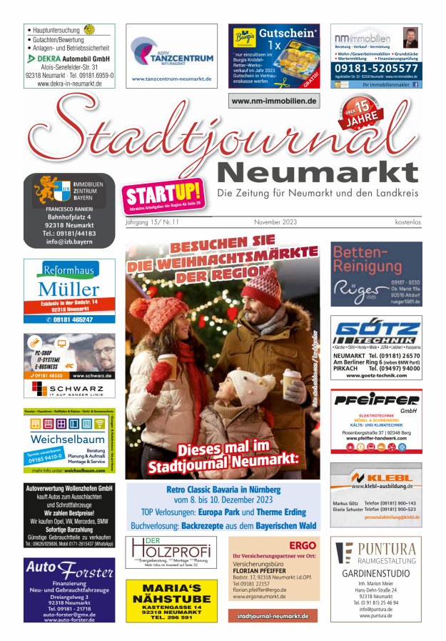 Stadtjournal Neumarkt Titelblatt 11/2023