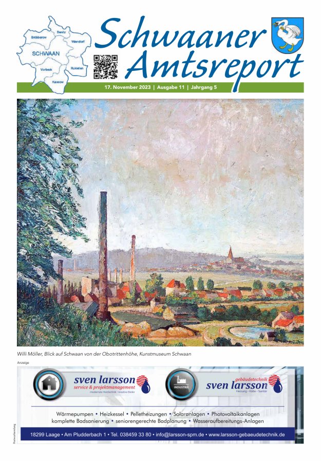 Schwaaner Amtsreport Titelblatt 11/2023