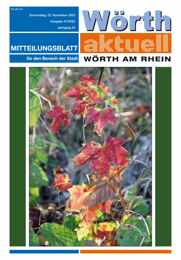 Wörth aktuell Titelblatt 47/2023