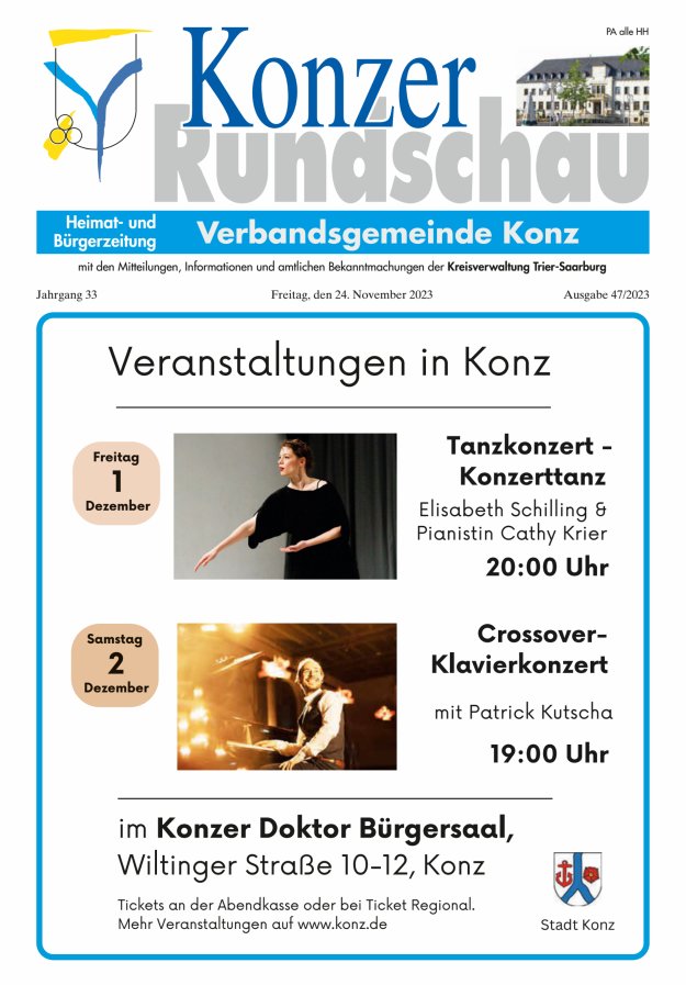 Konzer Rundschau Titelblatt 47/2023
