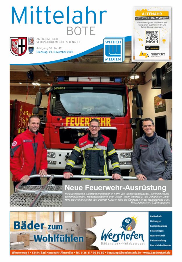Mittelahr Bote Titelblatt 47/2023