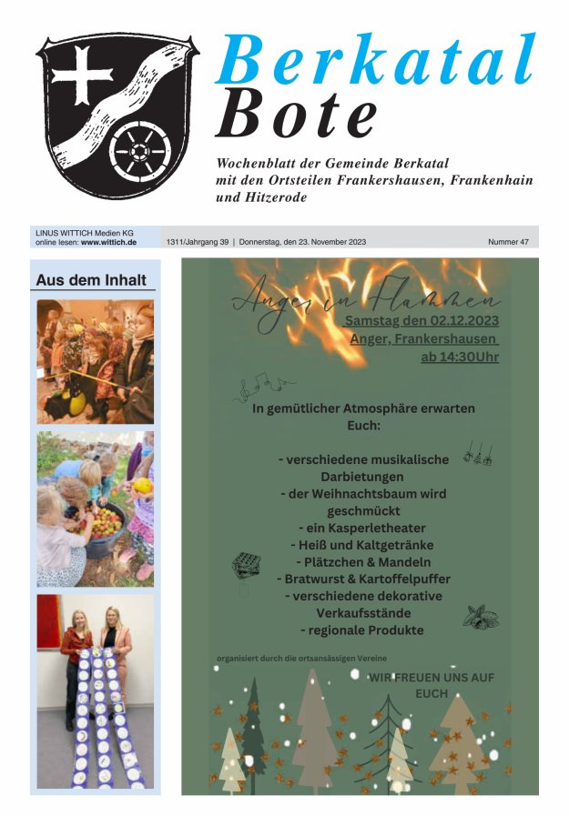 Berkatal Bote Titelblatt 47/2023