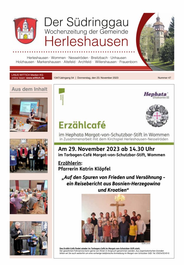 Der Südringgau Titelblatt 47/2023