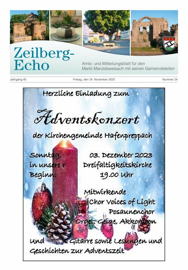 Zeilberg-Echo Titelblatt 24/2023
