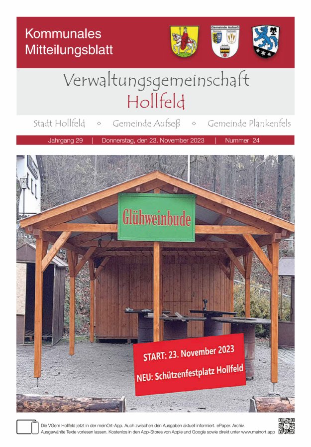 MB der Verwaltungsgemeinschaft Hollfeld  Titelblatt 24/2023