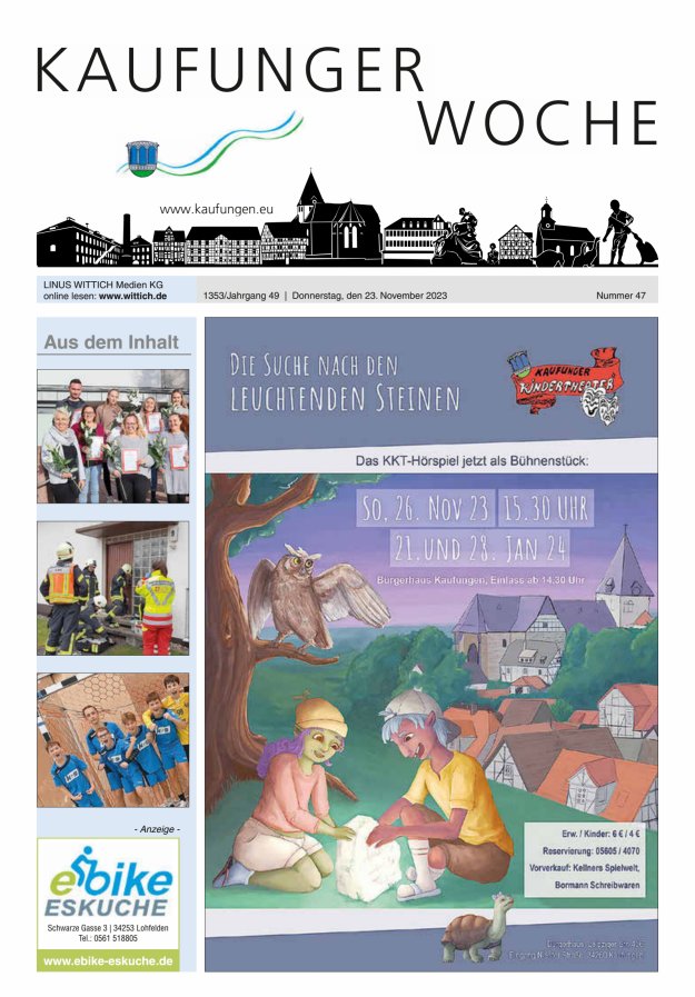 Kaufunger Woche Titelblatt 47/2023