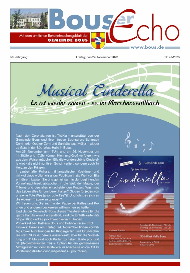 Bouser Echo Titelblatt 47/2023