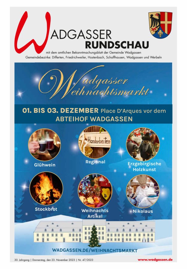 Wadgasser Rundschau Titelblatt 47/2023