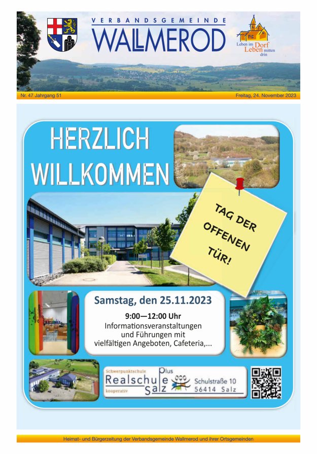 Wir über uns - Verbandsgemeinde Wallmerod Titelblatt 47/2023