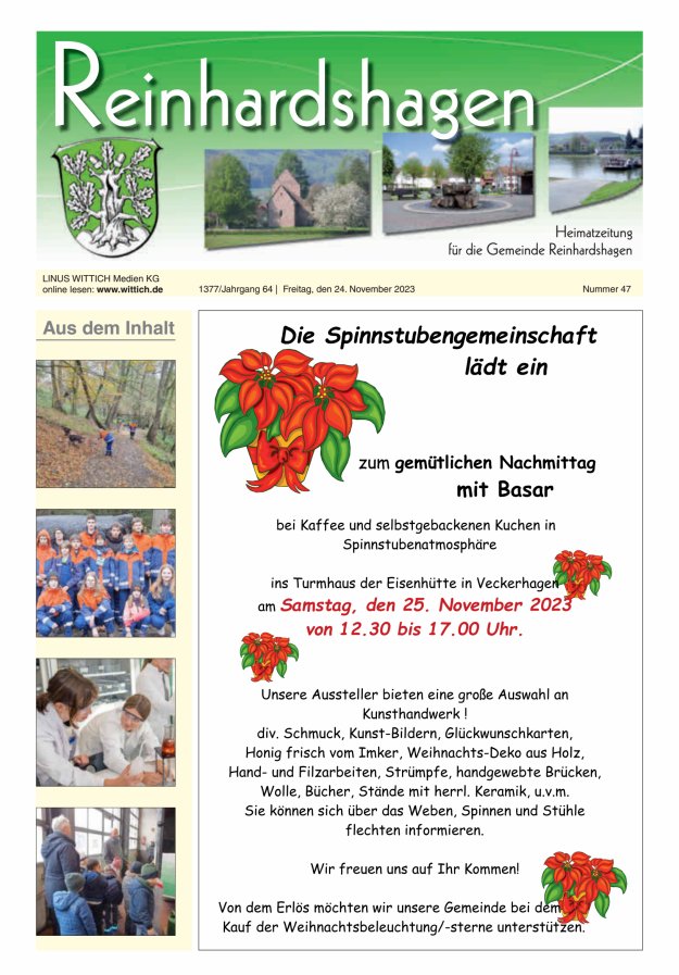 Unser Blättchen Titelblatt 47/2023