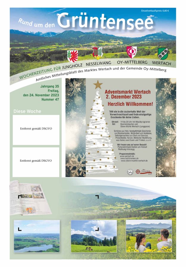 Rund um den Grüntensee Titelblatt 47/2023