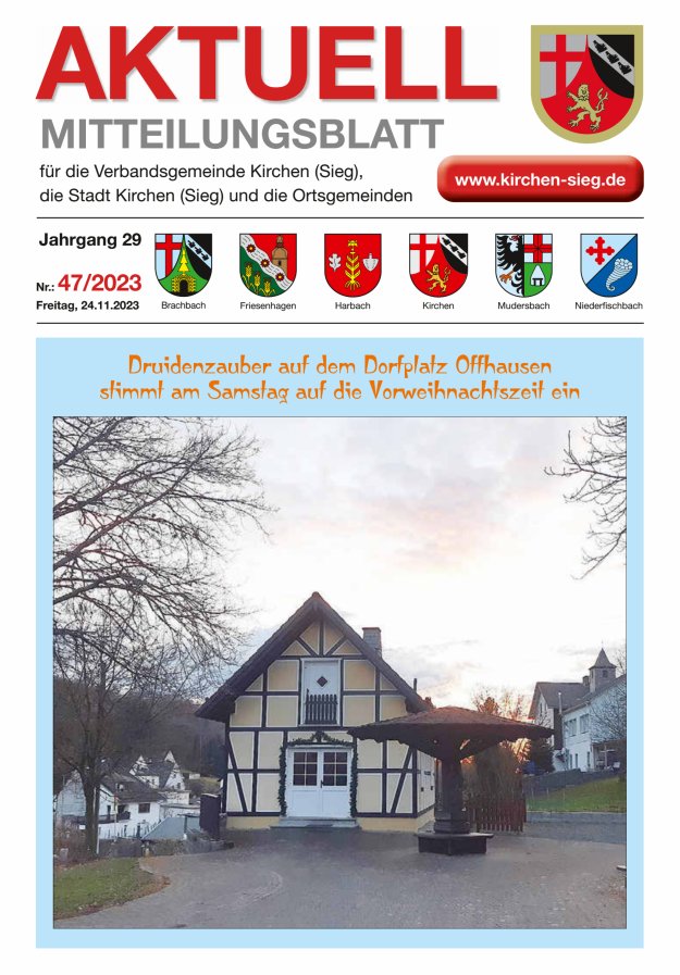 Aktuell - Mitteilungsblatt für die VG Kirchen (Sieg) Titelblatt 47/2023