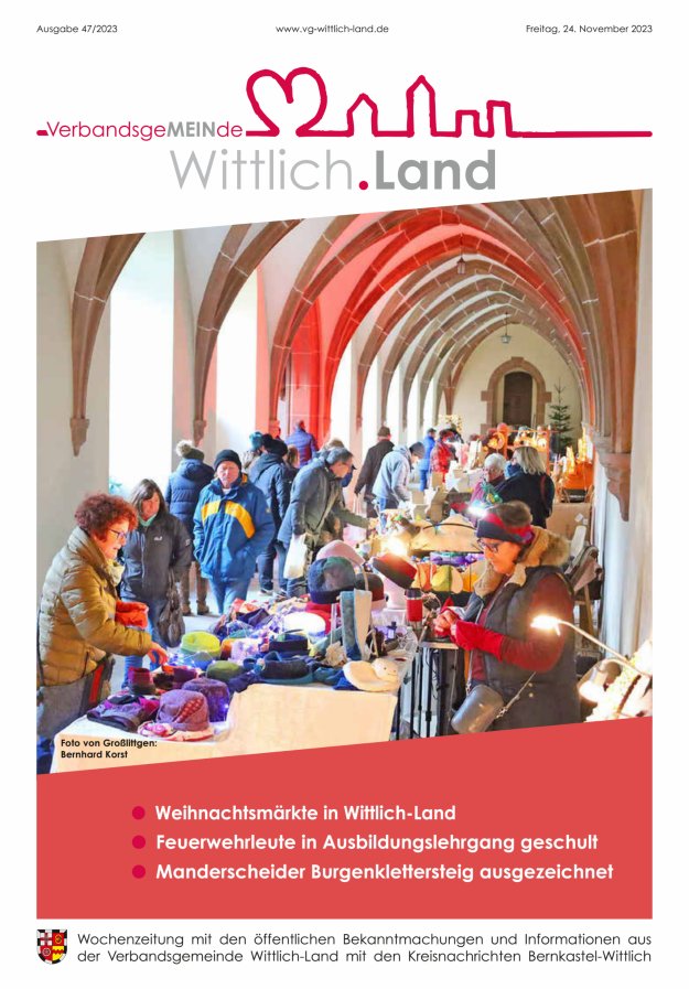 Mein Wittlich.Land Titelblatt 47/2023