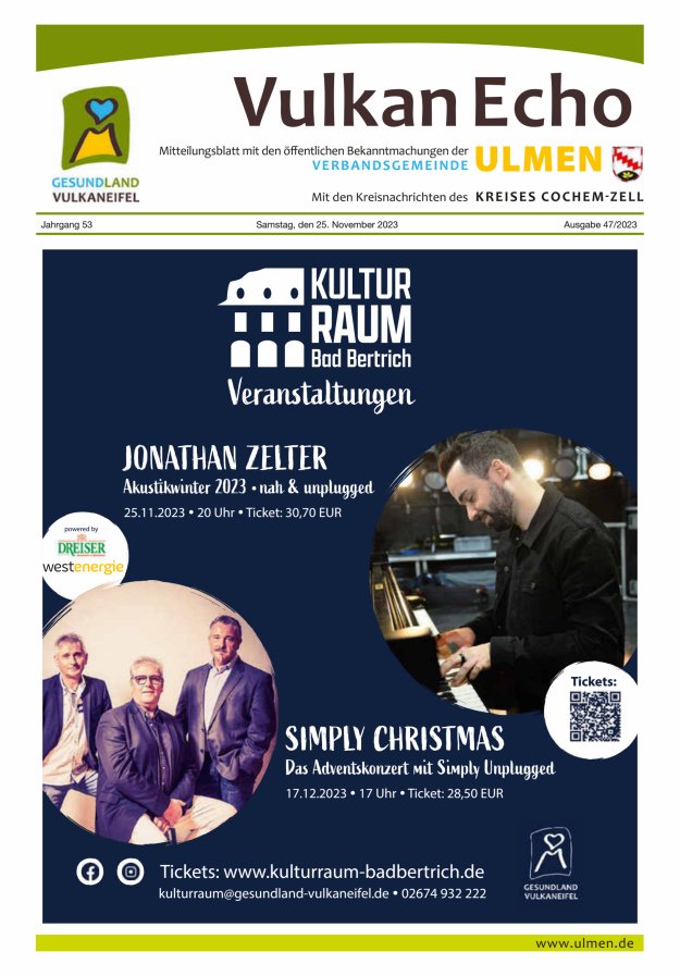 Vulkan Echo VG Ulmen Titelblatt 47/2023