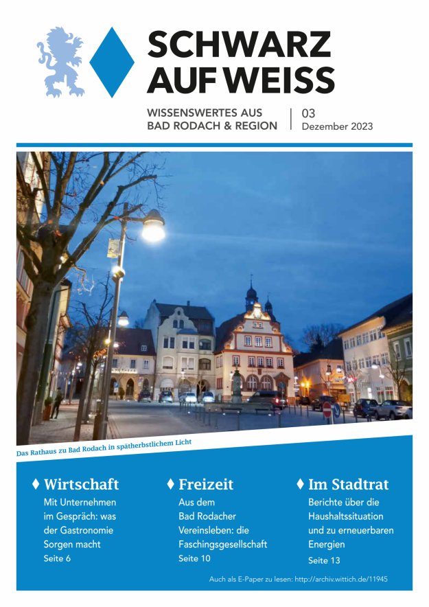 Schwarz auf Weiß Titelblatt 03/2023