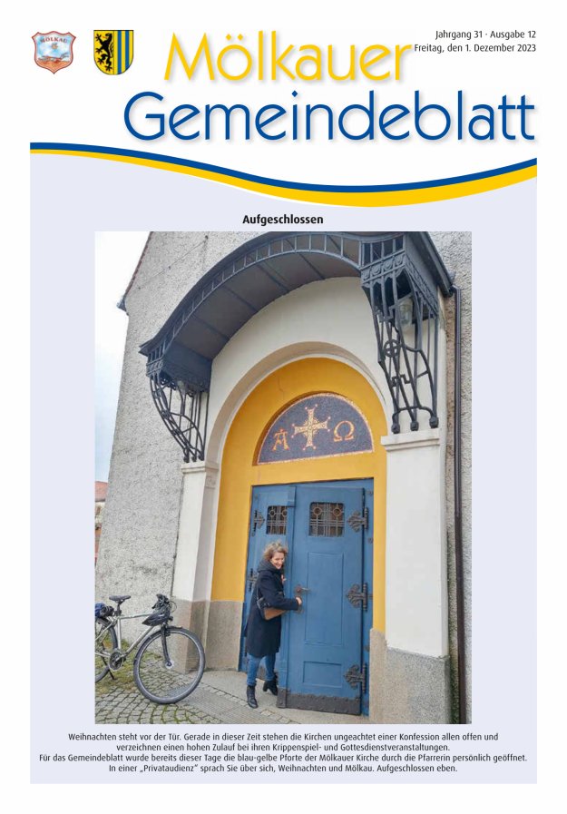 Mölkauer Gemeindeblatt Titelblatt 12/2023