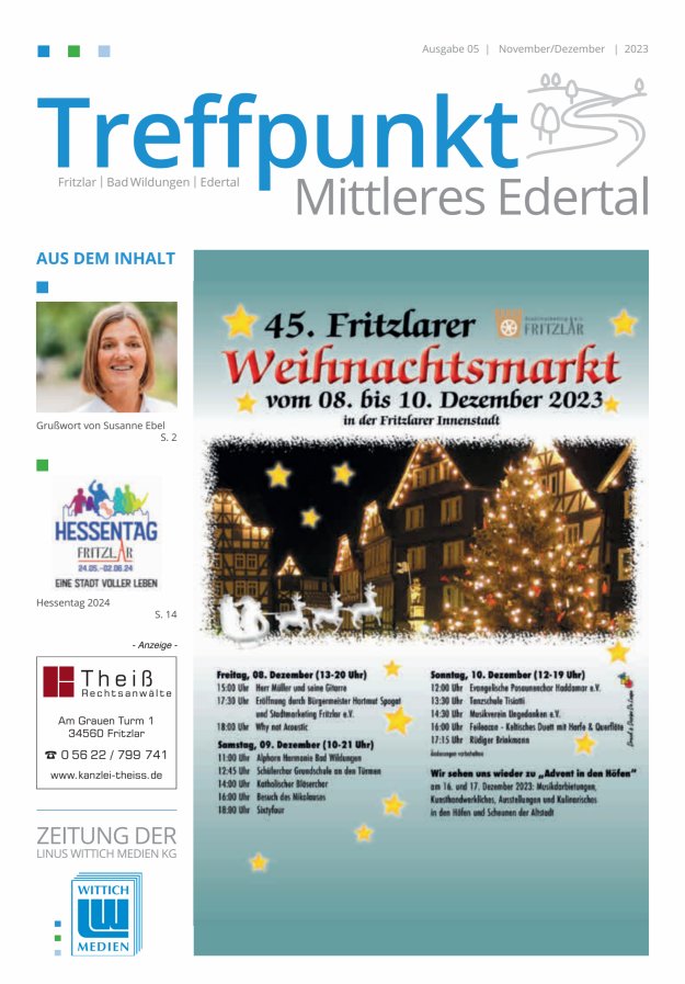 Treffpunkt Mittleres Edertal Titelblatt 05/2023